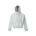 Grey Zip - up Hoodie - Hipok Brand