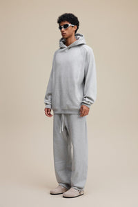 Light Grey Arc Seam Hoodie - Hipok Brand