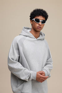 Light Grey Arc Seam Hoodie - Hipok Brand