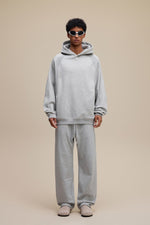 Light Grey Arc Seam Hoodie - Hipok Brand