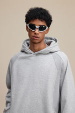 Light Grey Arc Seam Hoodie - Hipok Brand