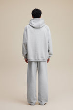 Light Grey Arc Seam Hoodie - Hipok Brand