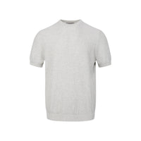 Light Grey Waffle Knit T-Shirt - Hipok Brand