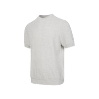 Light Grey Waffle Knit T-Shirt - Hipok Brand