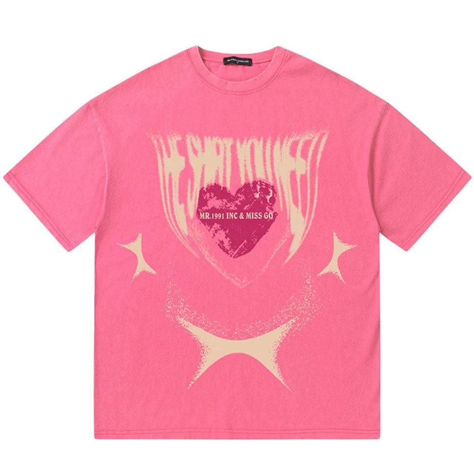 Pink Shaded Heart T-Shirt