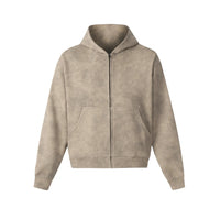Stone Washed Beige Hoodie - Hipok Brand