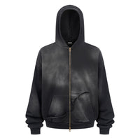 Washed Black ASHED Hoodie - Hipok Brand
