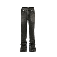 Washed Black Flare Denim - Hipok Brand