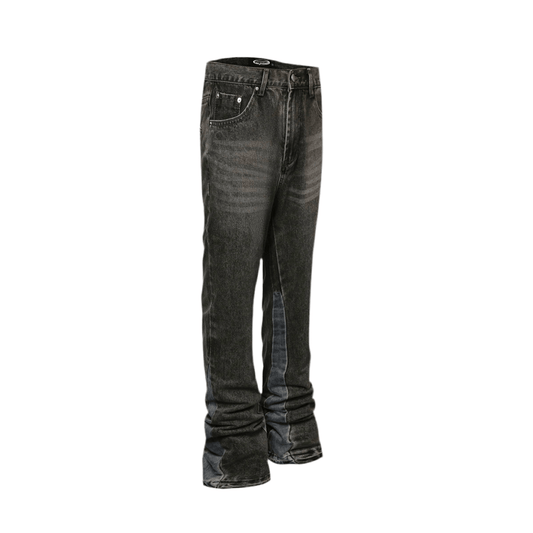 Washed Black Flare Denim - Hipok Brand