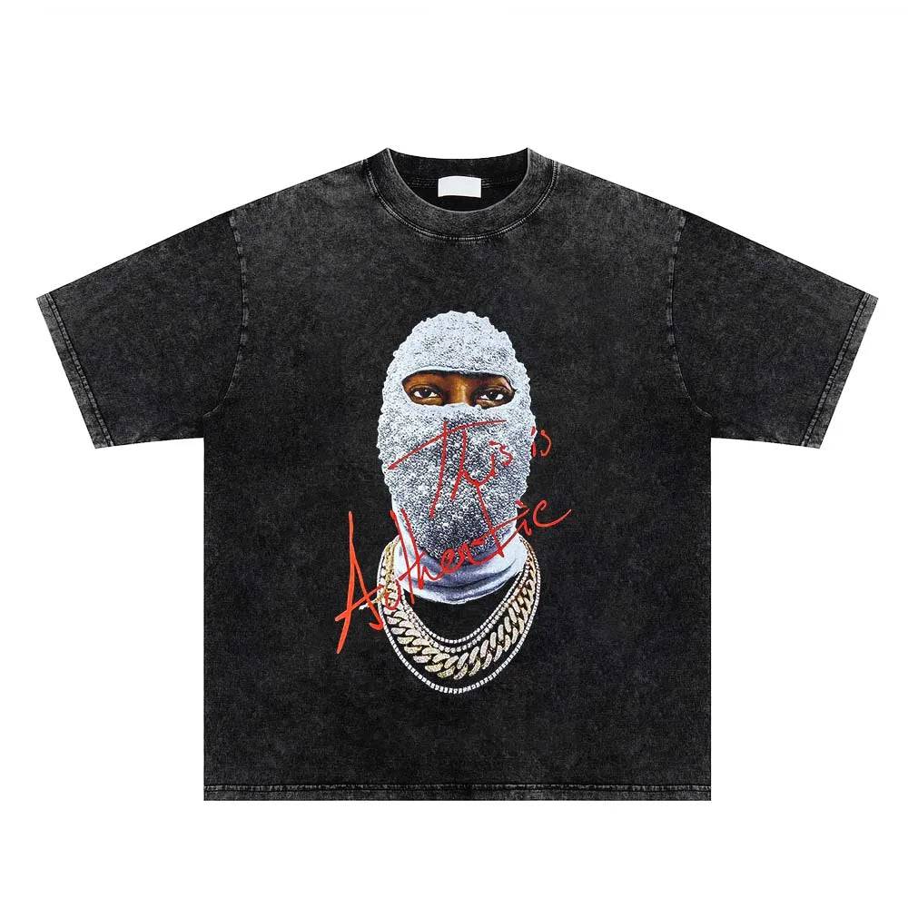 Washed Black Mask T-Shirt