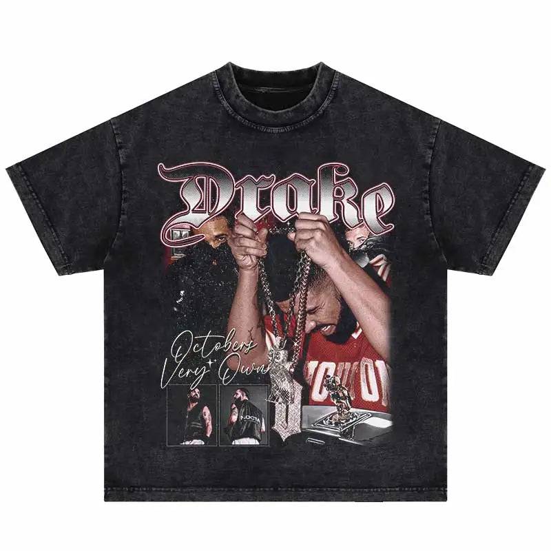 Washed Black Rich Drake T-Shirt