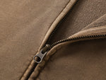 Washed Taupe Vintage Zip Hoodie - Hipok Brand