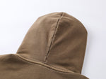 Washed Taupe Vintage Zip Hoodie - Hipok Brand