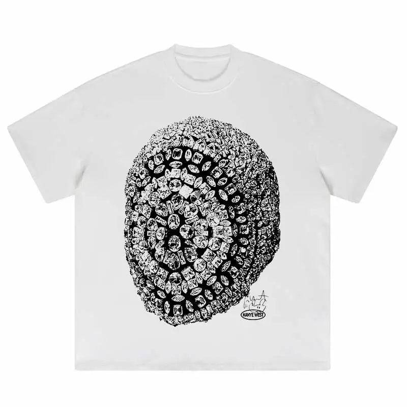 White Kanye Diamond T-Shirt